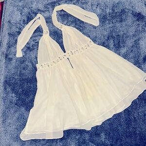 Victoria's Secret White Sheer Babydoll